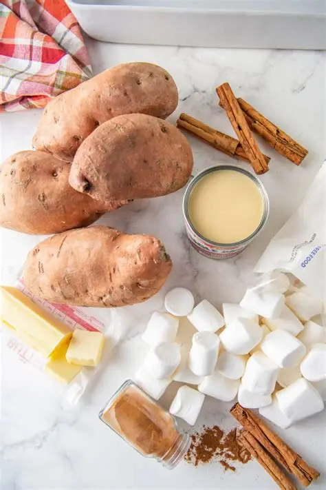  Sweet Potato Casserole with Marshmallows