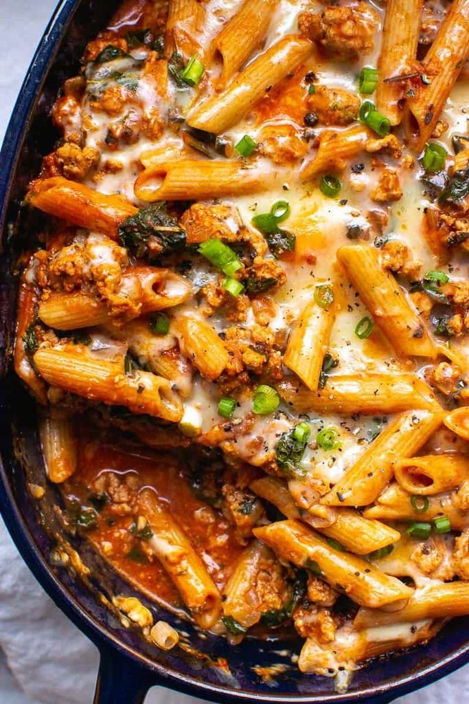 Ground Turkey Pasta Bake Recipe