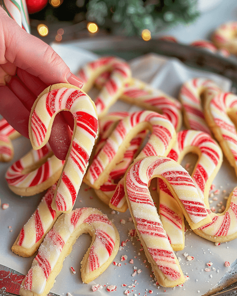 Candy Cane Sugar Cookies