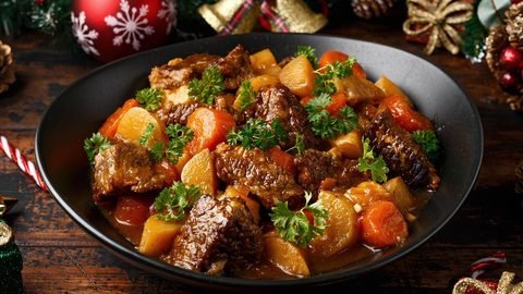 Christmas Eve Beef Stew Dinner
