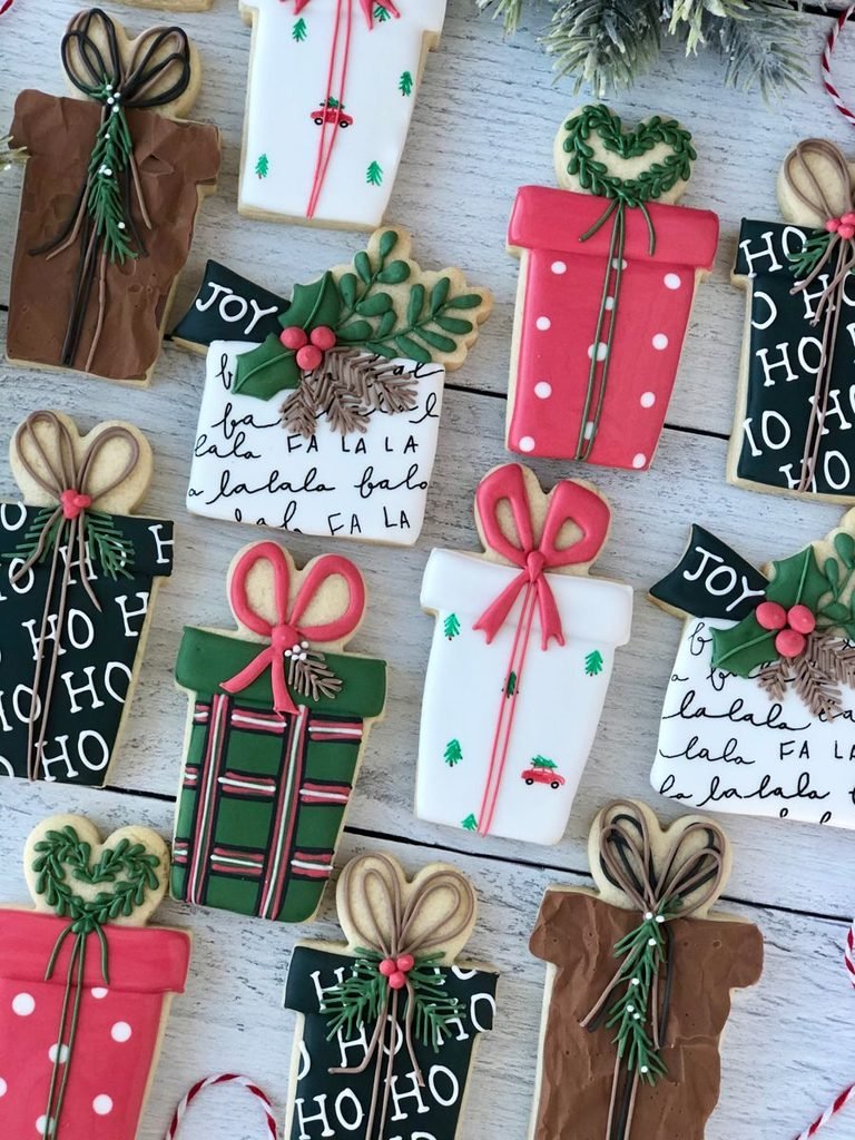 Christmas Present Sugar Cookies