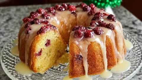 Christmas Cranberry Orange Bundt Cake