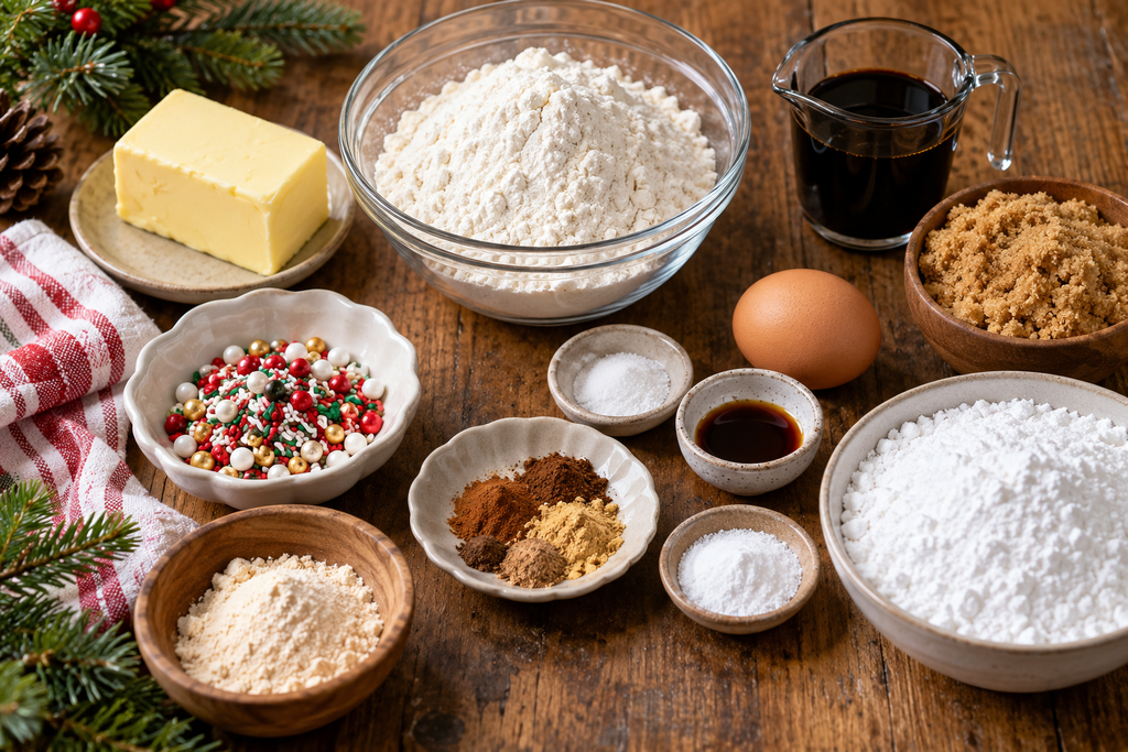 Gingerbread Christmas Tree Recipe Ingredients